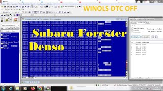 7) Subaru Denso Winols Extract Table Dtc & Dtc Off P0420 مسح وإلغاء الأعطال ببرنامج الوينأولس