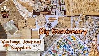 Vintage Journal SuppliesDIY Stationary Set | Junk Journal | Reading Journal Supplies |BiblioJournal