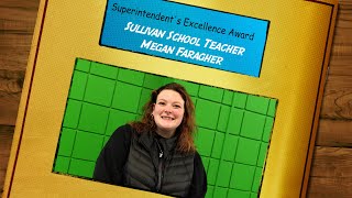 English Teacher at Sullivan Middle School receives Superintendent’s Excellence Award