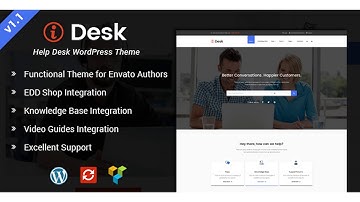 iDesk - HelpDesk WordPress Theme | Themeforest Website Templates and Themes