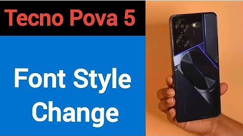 How to change font style,Tecno Pova 5 font style change kaise karen