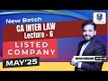 CA Inter Corporate Law Demo Lecture 6 For May / Sep 25 Onwards | By CA Arjun Chhabra |