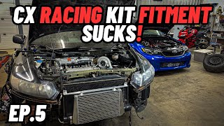 TURBO 8th Gen Honda Civic Build | Ep.5 (Cx Racing Kit Fits Terrible)