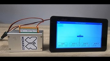 Simulator of a triple inverted pendulum