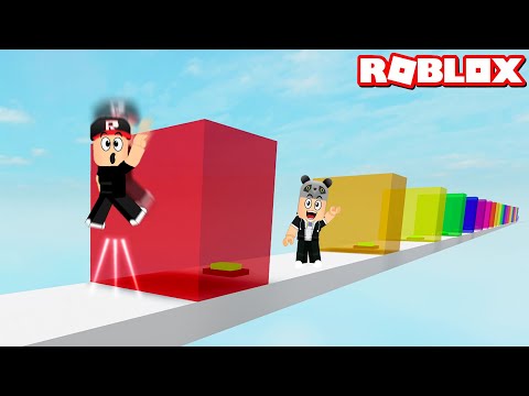 Zıplayarak Yüksek Duvarları Aş ve Parkuru Bitir!! - Panda ile Roblox Jump Over The Walls