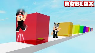 Zıplayarak Yüksek Duvarları Aş ve Parkuru Bitir!! - Panda ile Roblox Jump Over The Walls screenshot 4