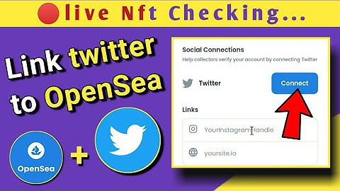 How to add your twitter link to opensea | Mobile Me Opensea Se Twitter Account link kaise kare