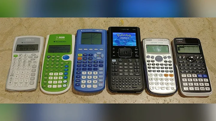 Calculators collection comparison - TI 30XIIB 30XB 82 STATS nspire cx CAS - CASIO fx-570ES fx-991EX