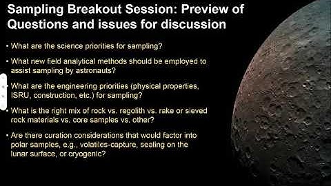 Lunar Surface Science Virtual Workshop: Samples and Curation: Julie Mitchell, Brad Jolliff