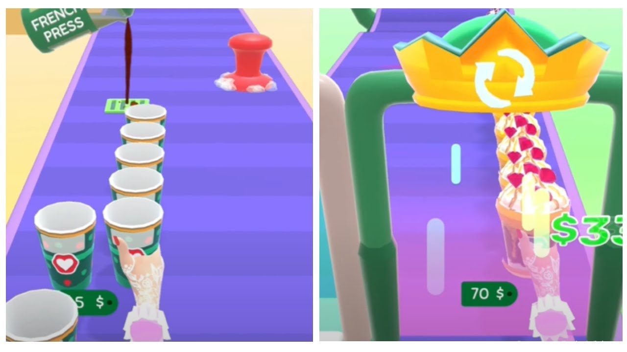 Coffee Stack☕All Gameplay Android-iOS MaxLevel Unlock Mobile Game, Every day Play Enjoy🎮CS9-10Lv