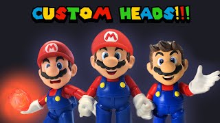I Made CUSTOM Mario Heads For My S.H.Figuarts Mario!