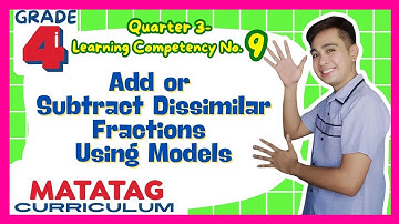 Add and Subtract Dissimilar Fractions using Models Grade 4: Q3- Lesson 9 MATATAG Curriculum