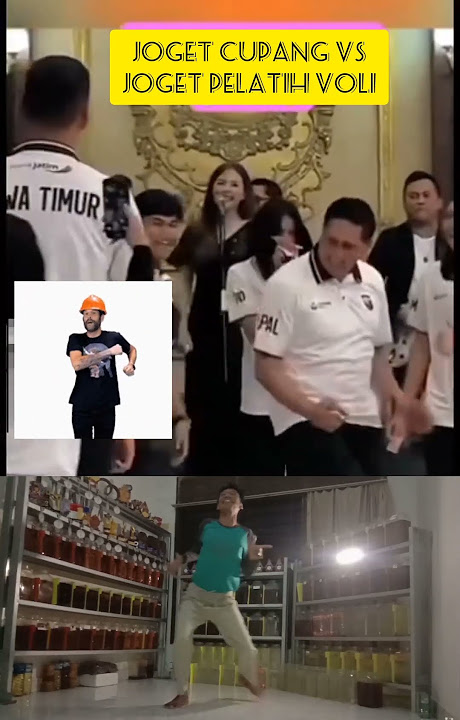 viral JOGET PELATIH VOLI VS PELATIH CUPANG#feedshorts #viral #funny #fypシ゚viral #reaction #memes