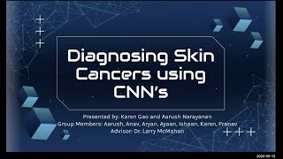 Diagnosing Skin Cancers using CNN's
