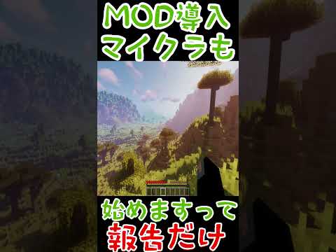 【マインクラフト】バニラ以外にも手を出しました【切り抜き】 #shorts