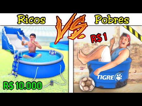 RICOS VS POBRES NA PISCINA DE 1 REAL VS 1000 REAIS VS 10.000 REAIS #42