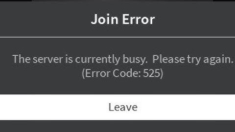 Fix Roblox The server is currently busy | Roblox (Error Code: 525) | Roblox Servers Down