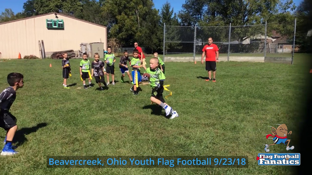 Beavercreek Ohio Youth Flag football 9/23/2018 YouTube