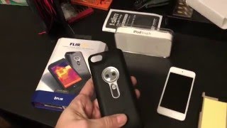 Flir One (V1) on iPod Touch 6th Gen (current version)
Just a quick video showing the Flir One V1 Running on a iPod Touch 6th gen and how well it fits with no modifications to the flir one or the case of the flir one for the iphone 5/5S.
http://www.tequipment.net/FLIR/ONE/Building-and-Industrial-Thermal-Imagers/?v=0 Flir One (V1) on iPod Touch 6th Gen (current version)