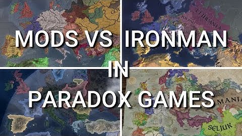Mods vs Ironman/Achievement Compatibility in Crusader Kings III and Paradox Games