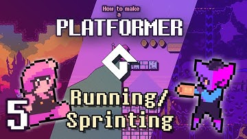 Make a Platformer in GameMaker! Part 5 (Sprite/Animation Control + Running/Sprinting)