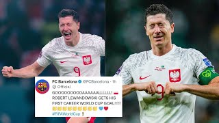 FIFA World Cup 2022 | Lewandowski Scoring his first World Cup Goal | Poland vs Saudi Arabia 2-0