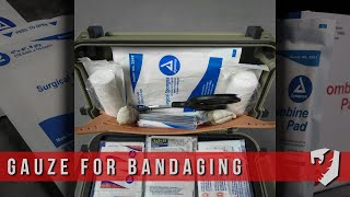 Differences Between Different Gauze For Bandaging - 4x4s, Combine Pads and Rolled Gauze