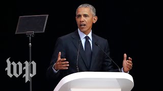 After Trump-Putin summit, Obama warns against ‘strongman’ politics