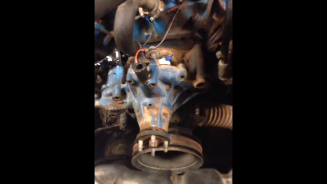 Jeep CJ7 water pump install 2 YouTube