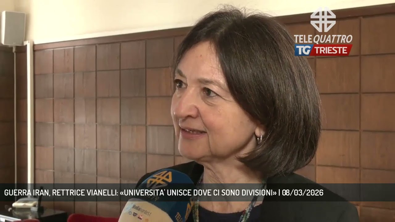 GUERRA IRAN, RETTRICE VIANELLI: «UNIVERSITA' UNISCE DOVE CI SONO DIVISIONI» | 08/03/2026