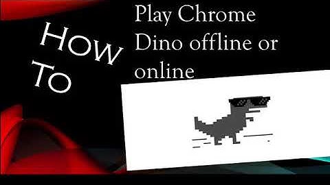 How to play chrome Dino Game online or offline!