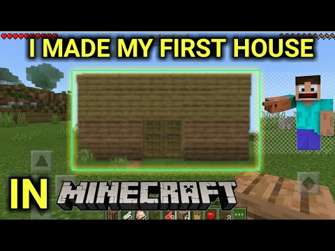 I Made My First House In MINECRAFT BY GAME ON - YouTube