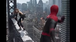 Spider Man Climbing High Buildings With MJ