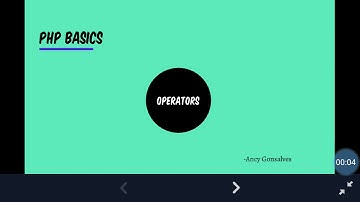 Tutorial 3 - PHP Operators