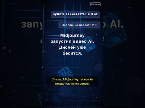 📝👉 Midjourney запустил видео AI. Дисней уже бесится.