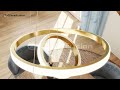 ✨ Modern Multi-Layer Ring LED Chandelier | Minimalist Luxury Lighting for Dining & Living Rooms