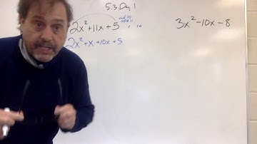 Alg 2 5 3 Factoring video #1