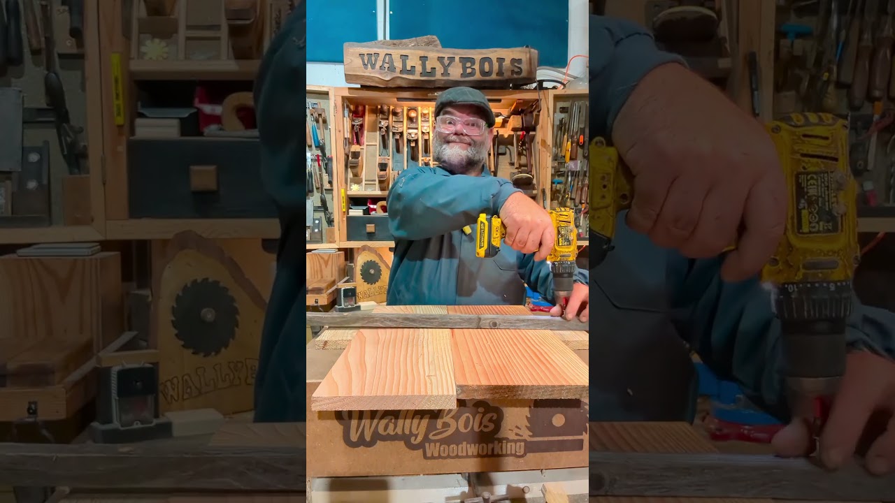 Clamping wood without a clamp