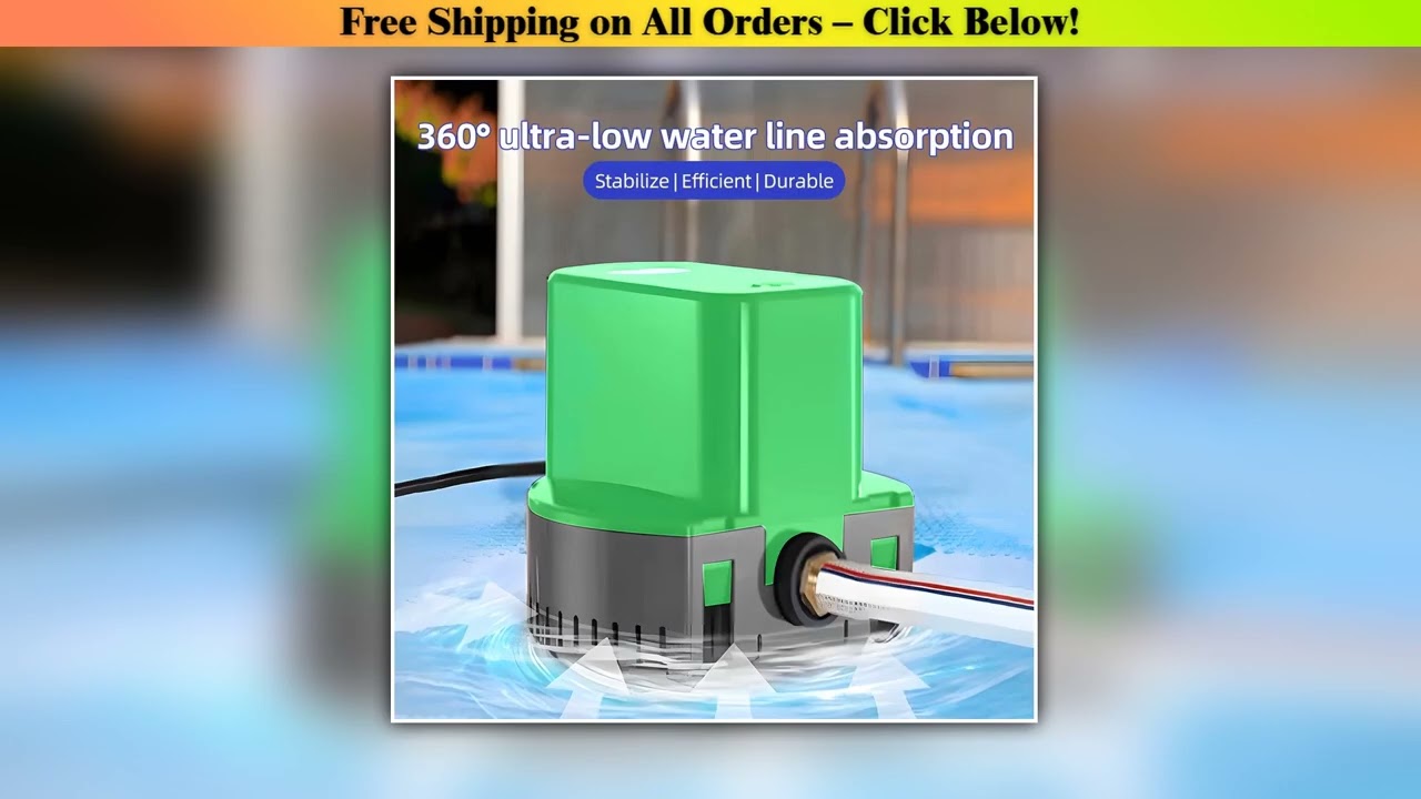 Drainage Pump Pool Cover Pump Above Ground 3500L/H Submersible Swimming Sump Inground Pump Water