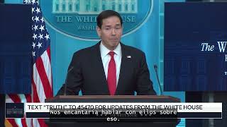 Rubio resta importancia a las últimas críticas de Trump sobre el Papa León XIV