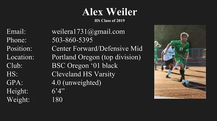 Alex Weiler Soccer Recuitment