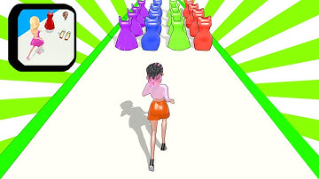 Clothes Run Gameplay All Levels iOS,Android Walkthrough Mobile DressUp Girl Update New Level