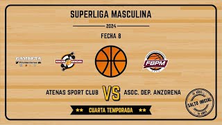 APERTURA 2024. SUPERLIGA. MASCULINA. ZONA CAMPEONATO. ATENAS S. C. VS. A. D. ANZORENA