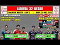 Jadwal Malaysia Master 2026 Hari Ini Day 2 ~ GINTING vs MALAYSIA ~ LEO/DANIEL vs CHINA ~12 Wakil INA