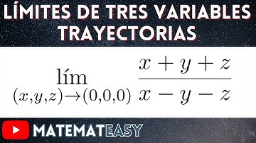 📌  Límites de Tres Variables | Trayectorias. Ejercicio 2