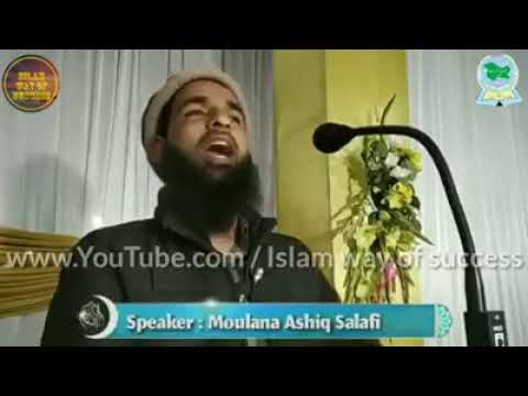 Moulana Ashiq salafi giving heart touching speech related to Mujahideen of Kashmir