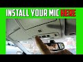Ford Mondeo Mk3 Install A Microphone In the Roof