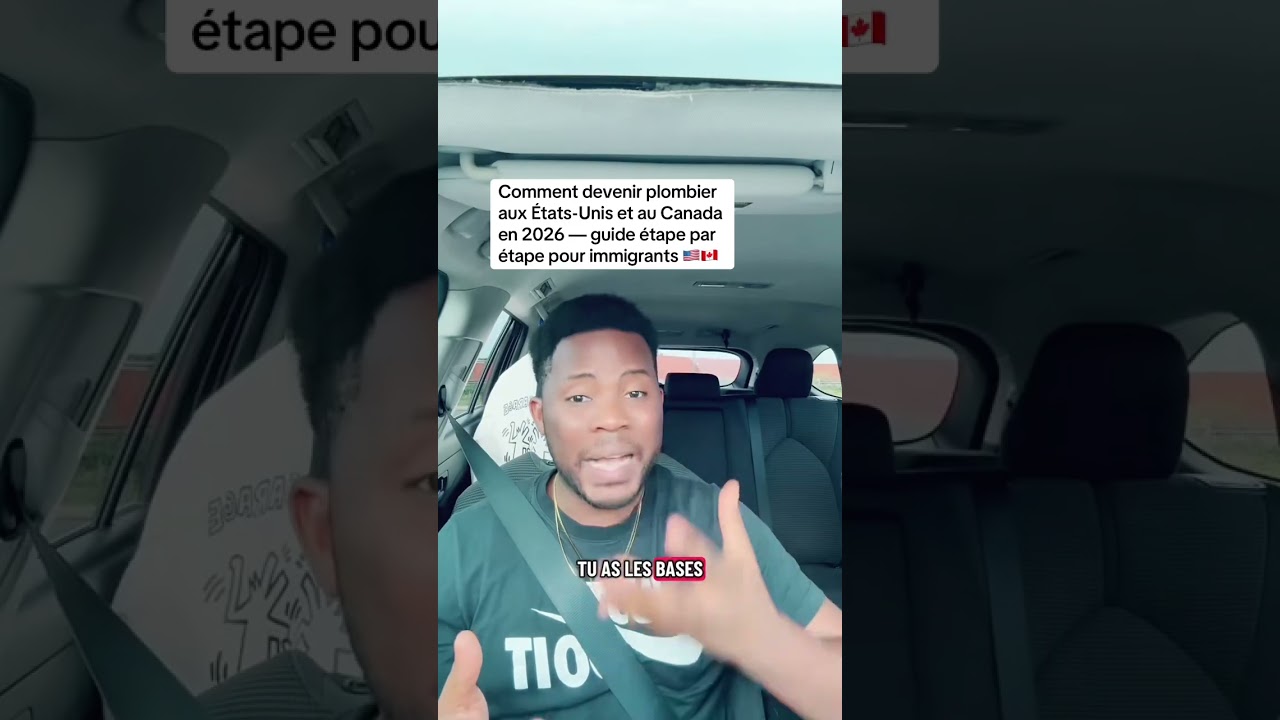 Comment devenir plombier aux États-Unis et Canada en 2026 — guide étape par étape pour immigrants.