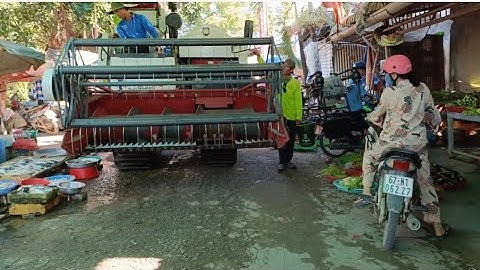 máy cắt 105WC chạy và chợ cá vào ruộng đồng Lò rạch tập30 #maibangtv