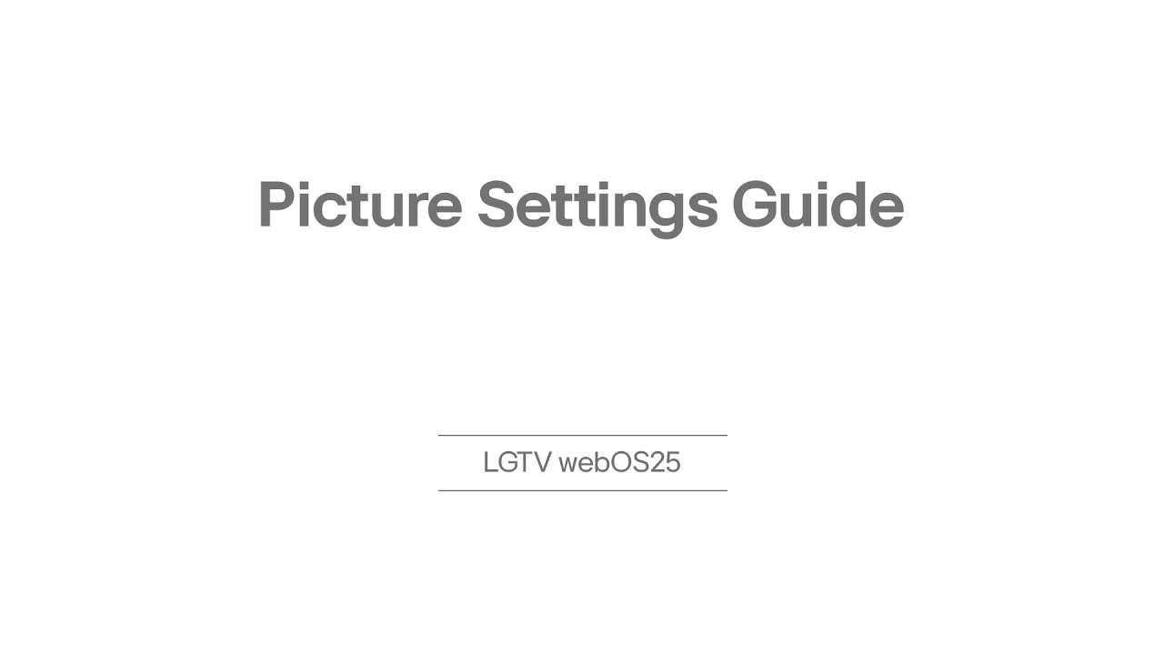 LG webOS 25: Hindi Picture Settings Guide | LG India